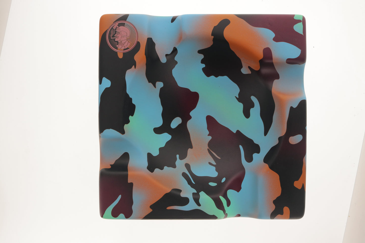 Colonel Stogie Ashtray—Cotton Candy Camouflage